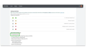 Screenshot showing where to apply parental controls on Prime Video to all devices.