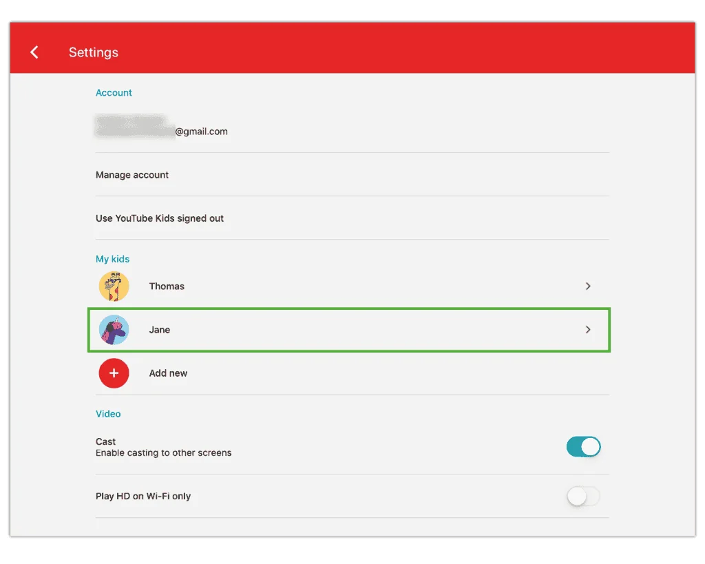 Youtube kids Step 15