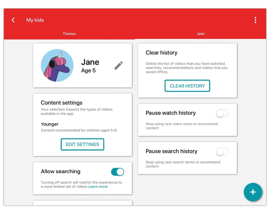 Youtube kids Step